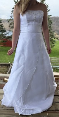Alexia Designs Wedding Dress Strapless Size 8
