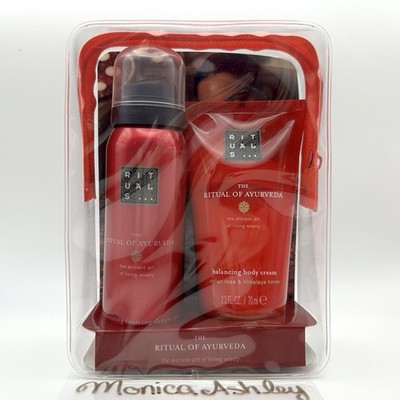 RITUALS Ayurveda Foaming Shower Gel & Body Cream Travel Gift Set Limited Edition