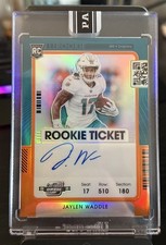 2021 Panini Contenders Optic Jaylen Waddle Rookie Black Box 1/1 Auto #106 Prizm