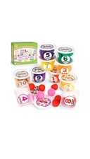 Montessori Farmers Market Color Sorting Set, One to Ten Counting Cans with...