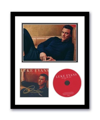 Luke Evans Autographed Signed 11x14 Custom Framed CD Photo A Song For You ACOA