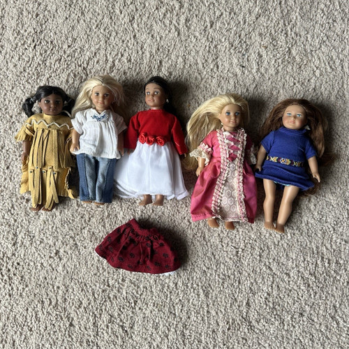 American Girl Mini Doll Lot Kaya, Josefina, Elizabeth, Julie & Saige