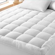Cotton Top Mattress Pad by Bare Home - Queen, White