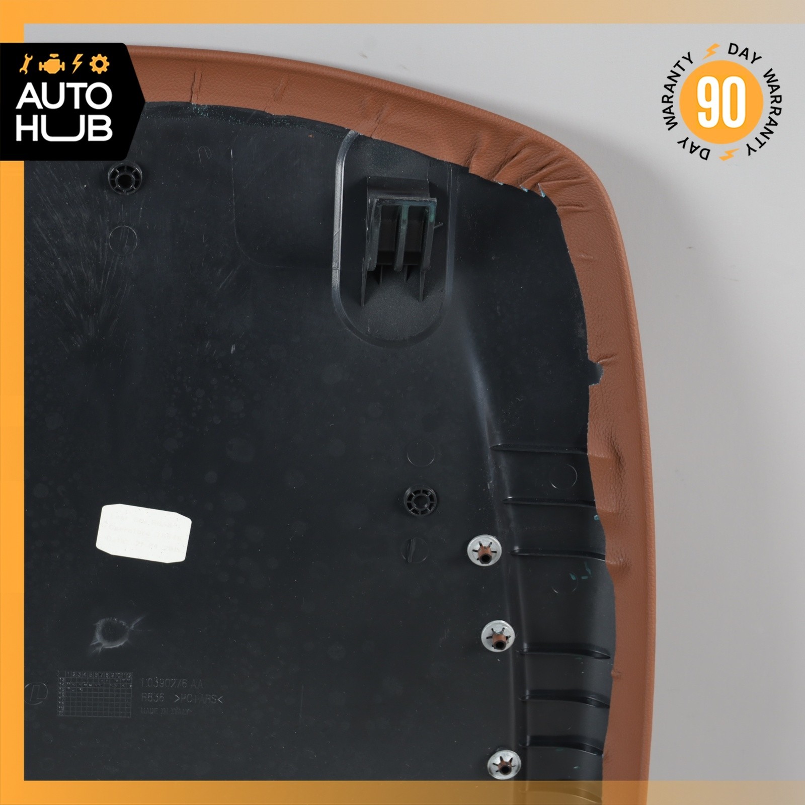 14-17 Maserati Ghibli M157 Front Right Side Seat Back Cover Brown OEM 68k