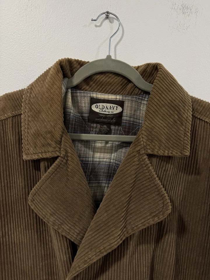 Винтажный старый темно-коричневый вельветовый двубортный блейзер мужской размер маленький Y2K - Изображение 2 из 4