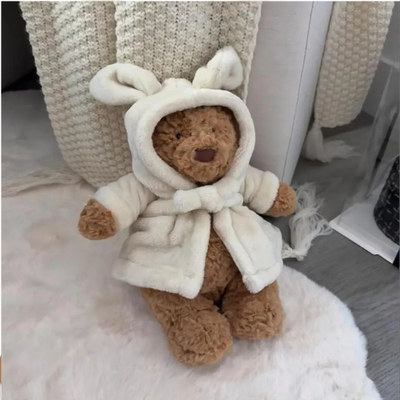 Jelly cat Bartholomew Bathrobe Bear Plush Plushie Doll Soft