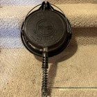Griswold Cast Iron Waffle Maker Vintage American #8 Patent Dec 1908 Very Good