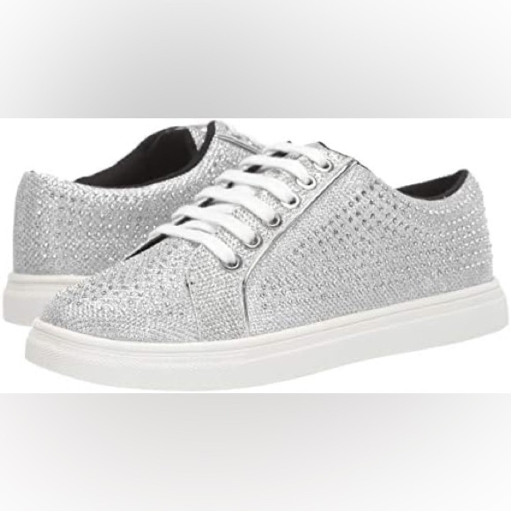 Silver Glitter Women's Sneakers