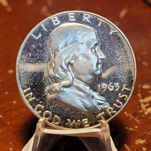 BU 1963 Proof Franklin Half Dollar 90% Silver