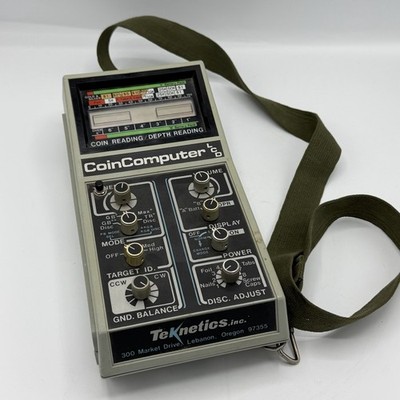 Vintage Teknetics 9000 Coin Computer LCD Metal Detector Control Box Untested