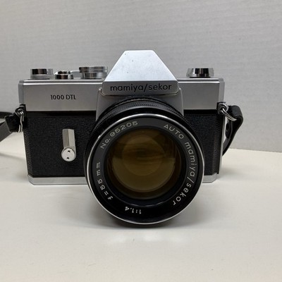 Vintage Mamiya Sekor 1000 DTL 35mm SLR Camera w/ 55mm f1.8 Lens and Case - WORKS