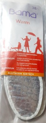 Bama Warm Alutherm Airtech Einlegesohlen Gr. 38   Winter-Thermosohlen