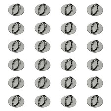 24pcs Phone Ring Holder 0.9" Adhesive Circle Cell Phone Ring Finger Grip, Black