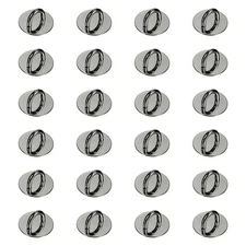 24pcs Phone Ring Holder 0.9" Adhesive Circle Cell Phone Ring Finger Grip, Black