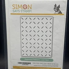 Simon Says Stamp Diamond Pattern COVER PLATE SSS111853 4x5.25" card making paper