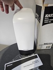 Katrin Liquid Soap Dispenser White Grey Brand New In Box