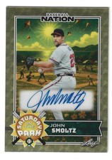 2025 Leaf Baseball Nation John Smoltz Auto SA-JS1 Gold Super Prismatic 1/1
