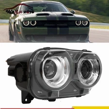 RH Passenger Right Headlight Headlamp W/ LED DRL For 2015-2018 Dodge Challenger