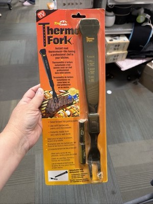TruCook Thermo Fork Instant Read Meat Thermometer BBQ Temperature Checker NIP