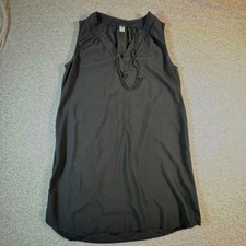 Old Navy Black Tunic Dress Medium Boho Minimalist Shift Sleeveless