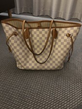 louis vuitton neverfull mm damier azur
