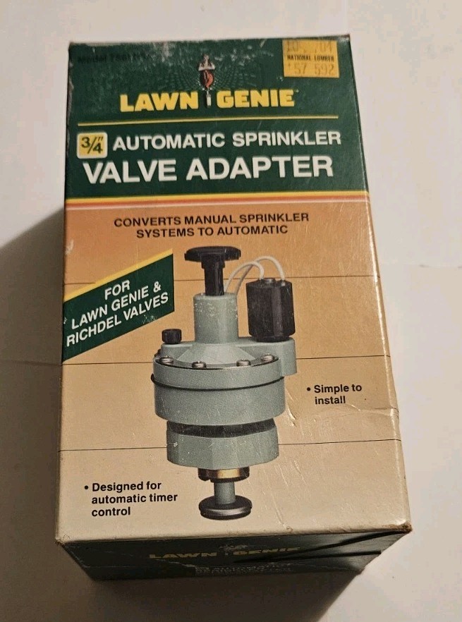 NEW Lawn Genie & Richdel 756LG  3/4" Automatic Sprinkler Valve Adapter NIB - B11