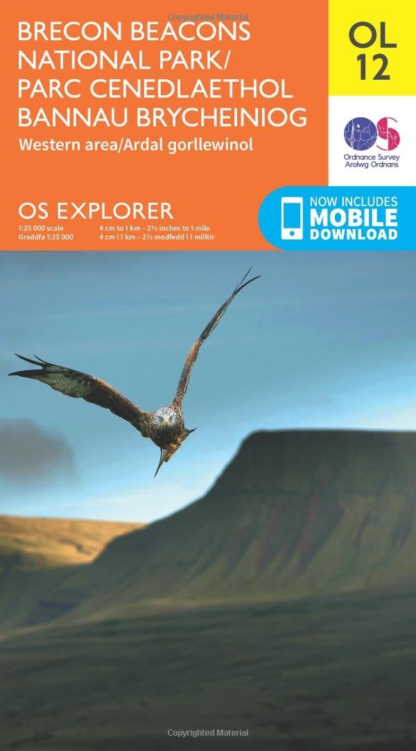 Brecon Beacons National Park / Parc Cenedlaethol Bannau Brycheiniog Map | Weste - Image 5