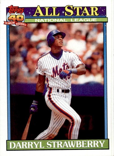 Darryl Strawberry #402 1991 Topps New York Mets - Picture 1 of 2