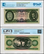 Hungary 10 Forint, 1962, P-168c, Used, Authenticated