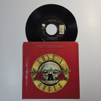 Guns N Roses ''Sweet Child Of Mine''  45 Vg+ Tested Picture Sleeve Worn Rare