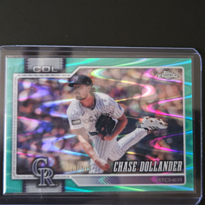 Topps 2025 Chrome Update Rookie Debut Chase Dollander #USC175 Aqua /199