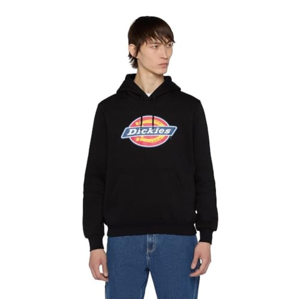 (TG. XS) Dickies DK0A4XCB Felpa con Cappuccio, Nero, XS Uomo - NUOVO