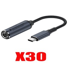 30pcs New for HP DELL 100W 7.4mm Power Adapter Converter Cable To USB-C Port
