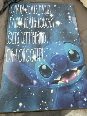 Disney Ohana Stitch Wall Decor Wood