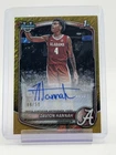 DAVION HANNAH 2025-26 BOWMAN CHROME U GOLD SHIMMER 1ST ROOKIE AUTO /50 Q2045