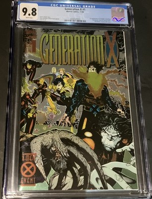 Generation X #1 CGC 9.8 1994 1st appearance of Chamber  Chromium Cover