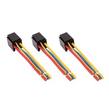 DC 12V/24V 80A 5-Pin Wire Cable Relay Socket Harness Connector for Car