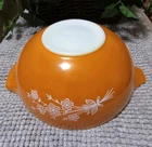 Vintage Pyrex 444 Butterfly Gold Cinderella 4 qt Mixing Bowl