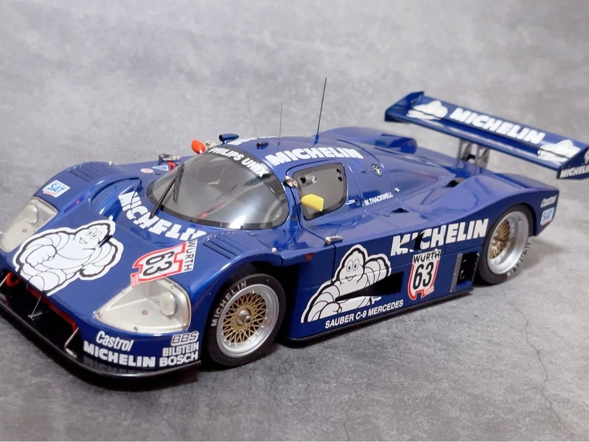 エグゾト 1/18 1987 ザウバー メルセデス ベンツ C9 Exoto 1/18 Model Car 1987 #63 Sauber Mercedes-Benz C9 German Super