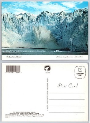 Continental Columbia Glacier Alaska Postcard