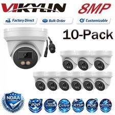 10-Pack Vikylin 8MP POE IP Camera Full Color Night Vision Onvif Factory Direct