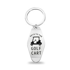 Golfer Keychain Charm Gift for Golf Cart Keys, Golfing Enthusiast Accessory Bag