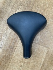Vintage Unbranded Black Bike Saddle Sprung