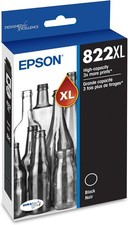 2 Pack Genuine Epson 822XL Black High Capacity Ink Cartridges T822XL120-S