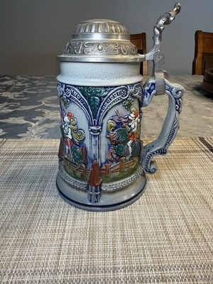 Original Thewalt German Beer Stein Peter Duemler Knights Limited Edition 3733