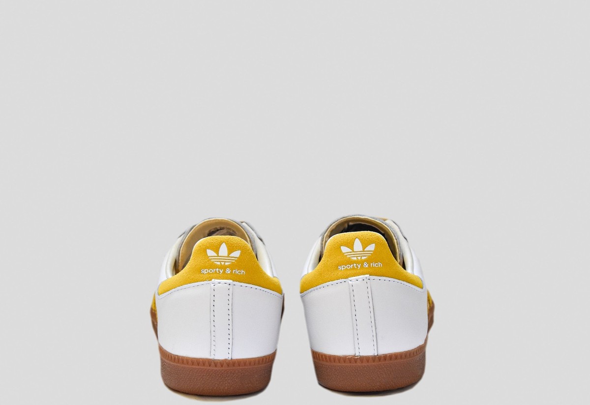 ADIDAS SAMBA OG X SPORTY & RICH WHITE/YELLOW SZS 6.5 7.5 8.5 9.5