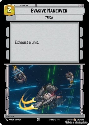 Star Wars Unlimited- Evasive Maneuver [(JTL) - 262/262] NM Common