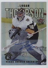 2021 Upper Deck Fleer Ultra Rookies Silver Rainbow Foil Logan Thompson Auto f0l
