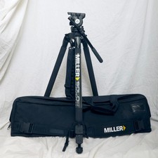 Miller SOLO DV Carbon Fiber 2-Stage Tripod Legs w/E Image GH05 HEAD Case MINT