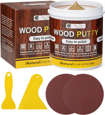 9.87 oz Wood Filler Putty Repair, Natural Wood Putty Filler Paintable Sandable